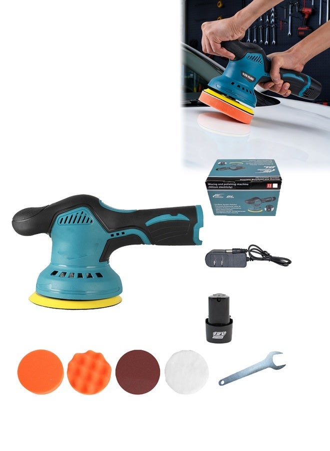 DUNISO Cordless Car Buffer Polisher Machine Kit with 1PCS 12V 2.6Ah Rechargeable Batteries, 8 Variable Speed 2800-5500RPM, Portable Polishing Waxer for Detailing/Waxing - Image 1