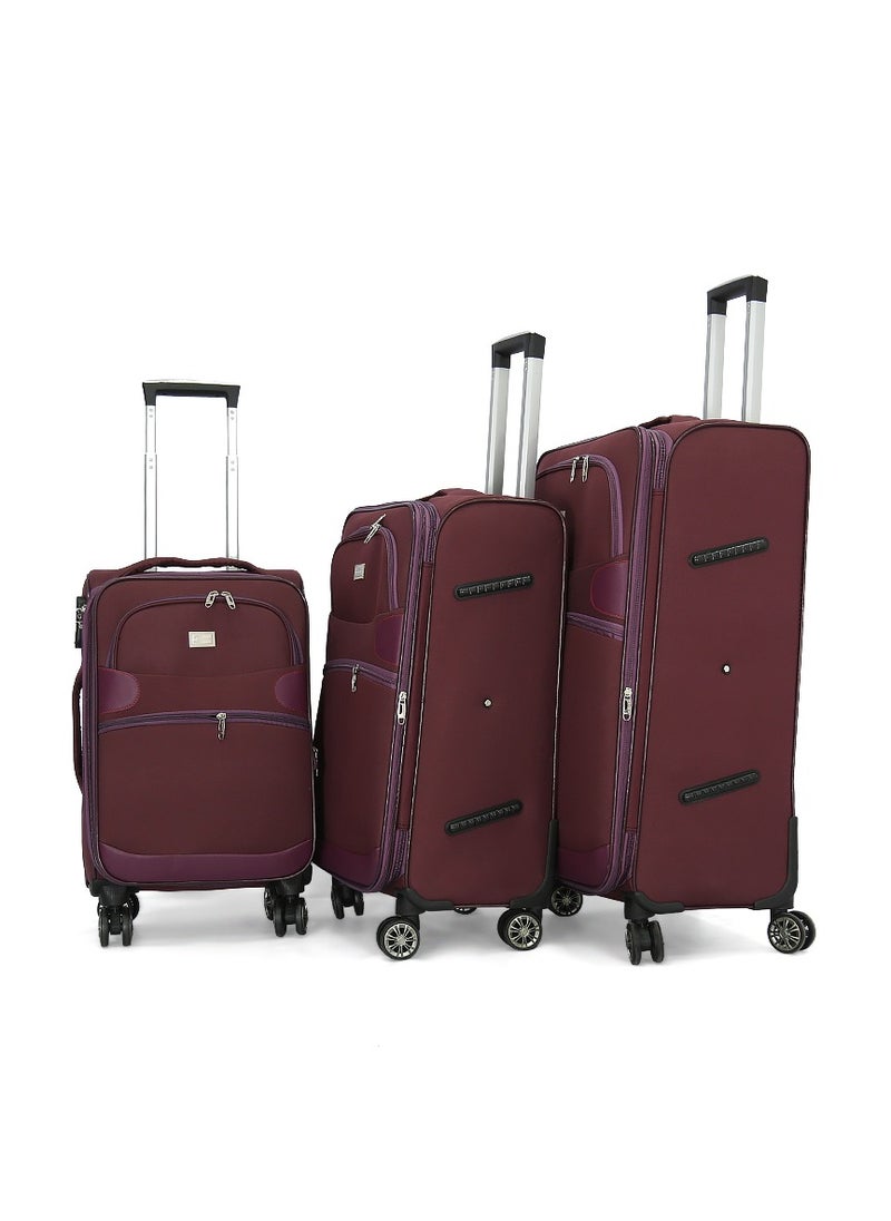 GIORDANO Giordano Softside Luggage Trolley Bag 3 Pieces set  - Image 1