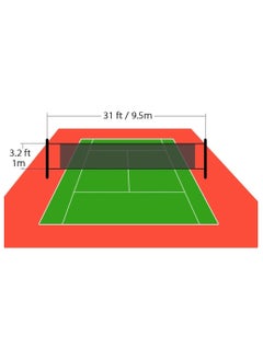 Generic Volleyball Net First Grade High Quality 9m*1m for Swimming Pool Beach Backyard Professional Volleyball Net Set White  - Image 2