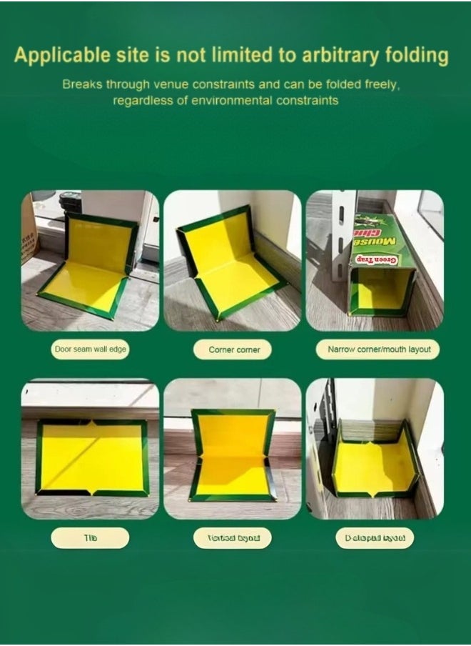 12 Pack Large Mouse Glue Traps with Enhanced Stickiness, Rat Mouse Traps, Snake Mouse Traps Sticky Pad Board for House Indoor Outdoor,Easy to Set,Extra Large (8.3" x 12")