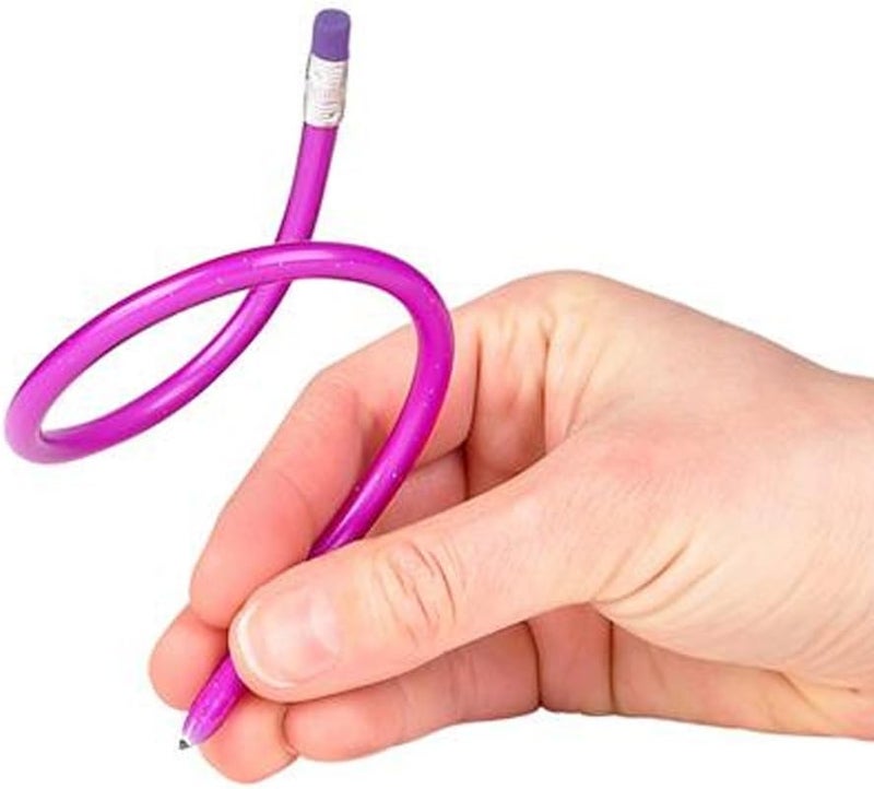 Art Creativity Bendable Pencils for Kids - 12 Pack of 13” Flexible Bendy Pencils, Fun Writing Supplies for School, Birthday Party Favors & Classroom Goodie Bag Fillers - Image 4
