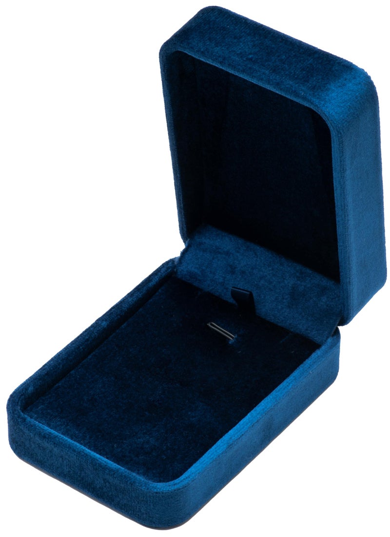 Giftop Classic Velvet Jewelry Gift Box Case for Necklace Pendant (Blue) - Image 1