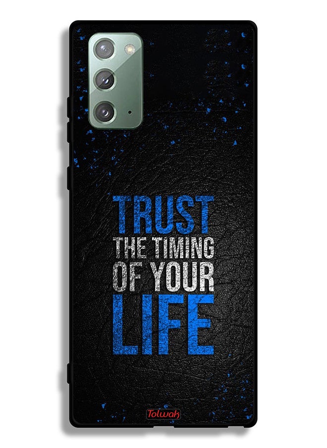 Tolwak Samsung Galaxy Note 20 4G Protective Case Cover Trust The Timing Of Your Life  - Image 2