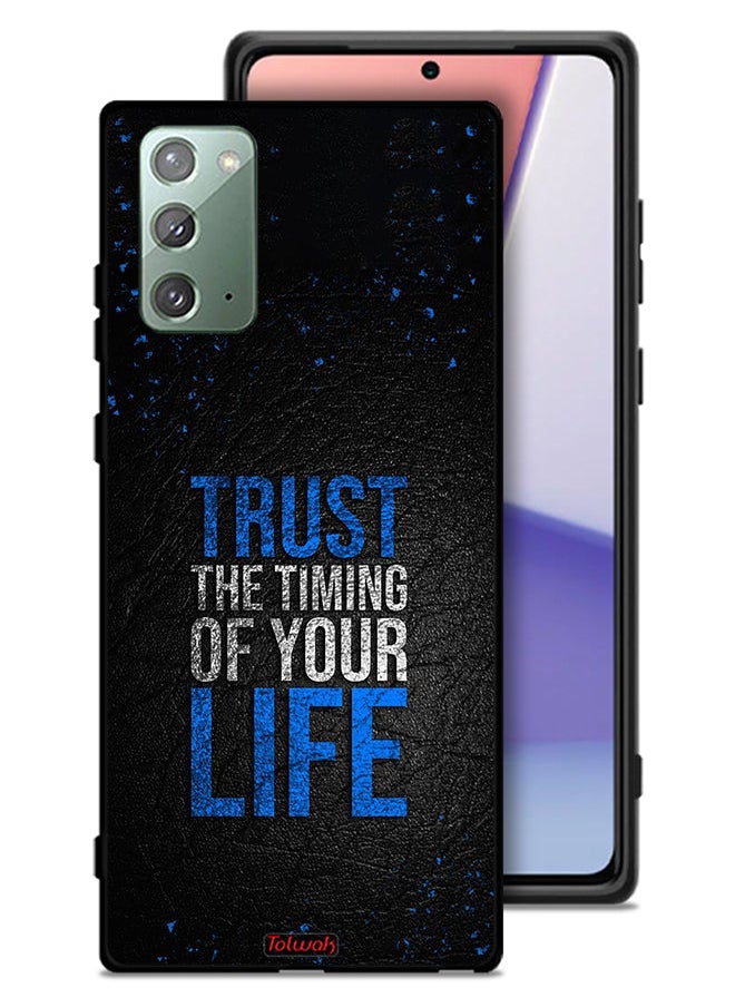 Tolwak Samsung Galaxy Note 20 4G Protective Case Cover Trust The Timing Of Your Life  - Image 1