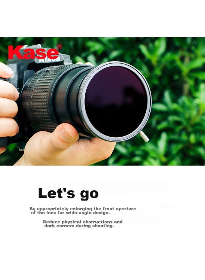 Kase Magnetic Neutral Density Filter, Adjustable Nd3-1000, 1.5-10 Stops, 77Mm Nd Filter, Medium Gray Density Filter, Low Color Temperature, Long Exposure, Water Flow, Slit, Slow Shutter - Image 2