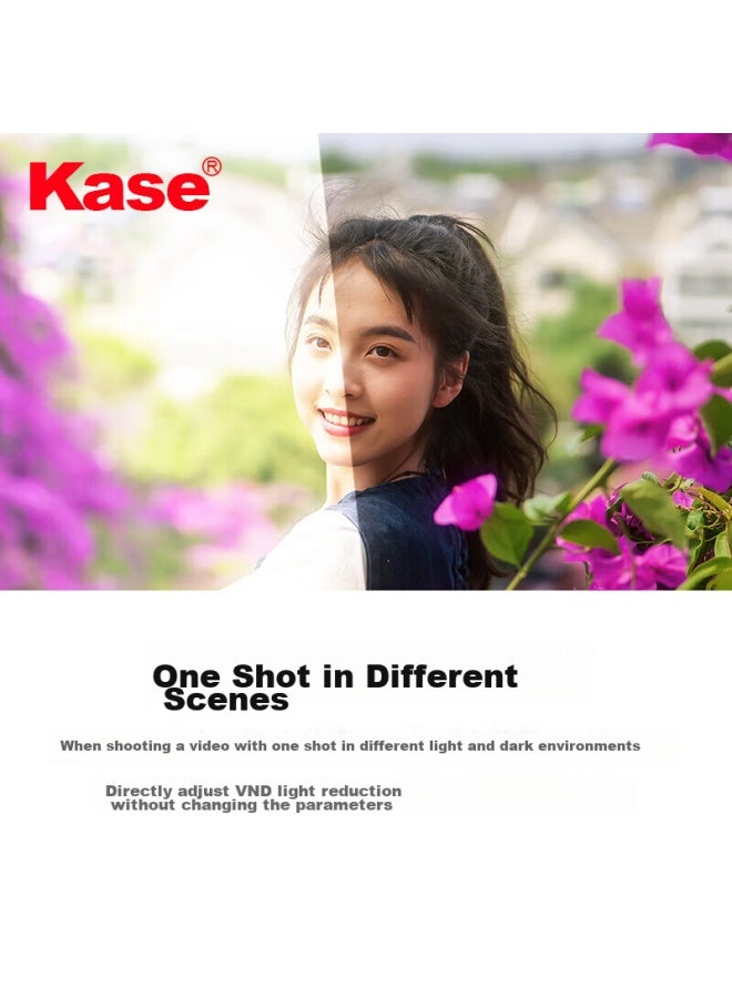 Kase Magnetic Neutral Density Filter, Adjustable Nd3-1000, 1.5-10 Stops, 77Mm Nd Filter, Medium Gray Density Filter, Low Color Temperature, Long Exposure, Water Flow, Slit, Slow Shutter - Image 4