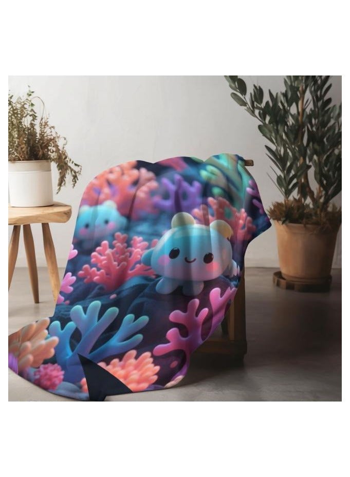 general Children's or student cartoon flannel thin blanket (warm and comfortable, suitable for sleep, games) 100cm*150cm - Image 3