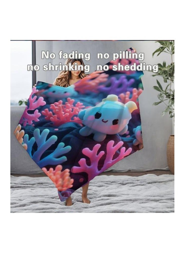 general Children's or student cartoon flannel thin blanket (warm and comfortable, suitable for sleep, games) 100cm*150cm - Image 5