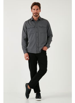 Buratti Cotton Double Pocket Regular Fit Shirt Men's Shirt Cf25w128858  - Image 2