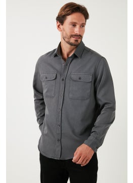 Buratti Cotton Double Pocket Regular Fit Shirt Men's Shirt Cf25w128858  - Image 3