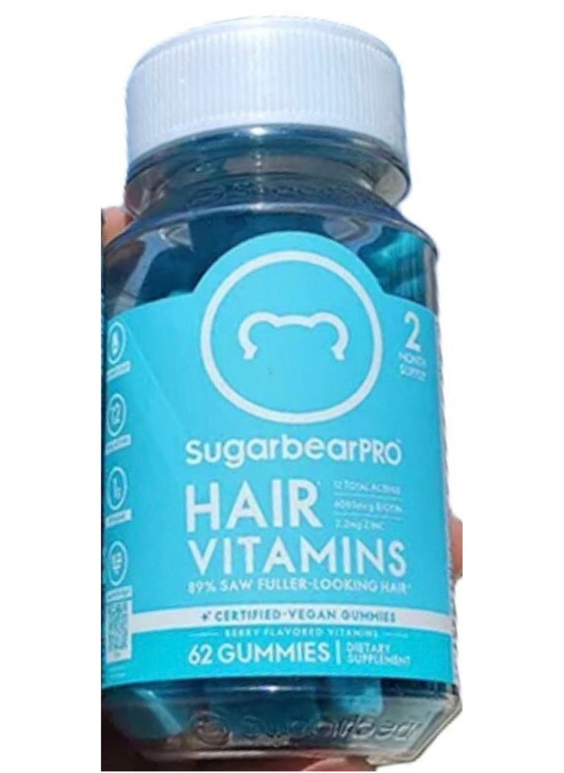 SugarbearPRO - SugarBear Hair Vitamins 62 gummies - Image 1
