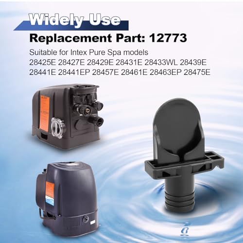 PROSOCOOL 12773 Inflation Hose Adapter Replacement for Intex Spa Model 28461 28462, Black Pool Spa Pump Hose Connector - Image 2