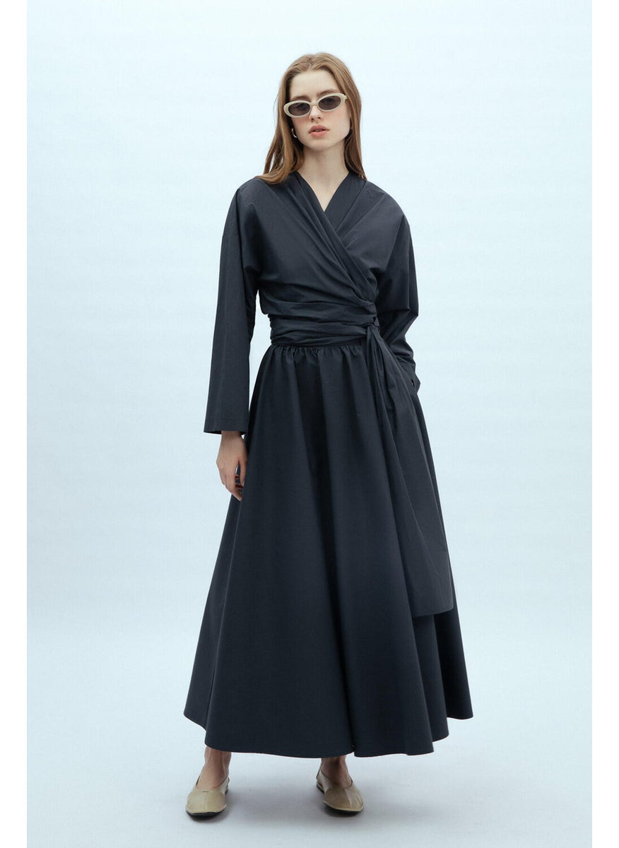Manuka Flounced Premium Skirt Navy Blue  - Image 1