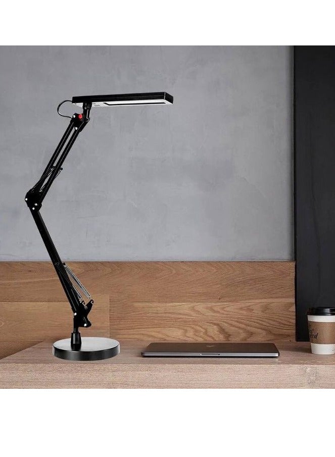 مصباح مكتب LED قابل للتعديل متعدد الزوايا بعدة مفاصل تصميم عملي وحديث مثالي للمكاتب والمذاكرة  - Image 3