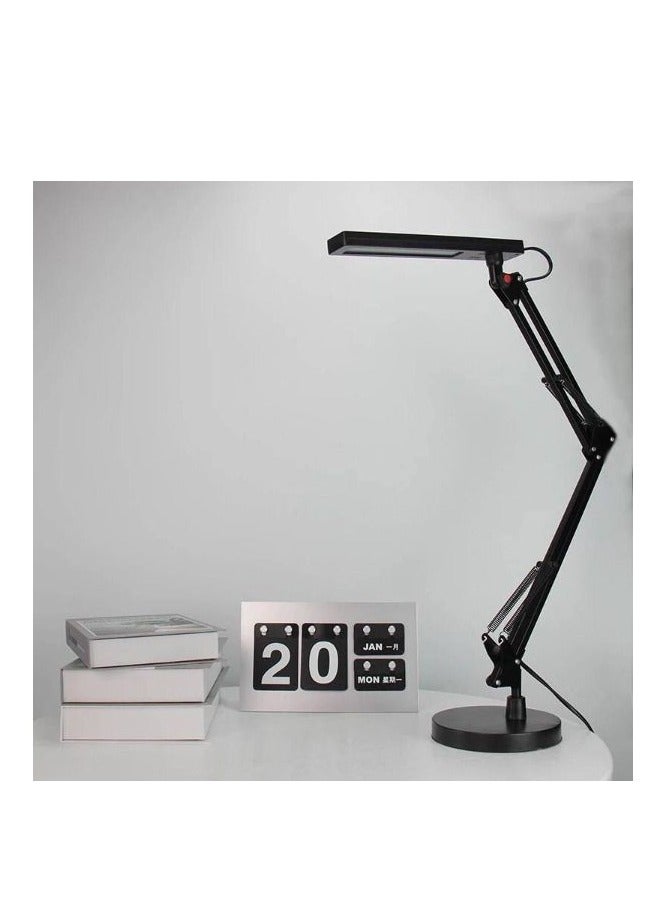 مصباح مكتب LED قابل للتعديل متعدد الزوايا بعدة مفاصل تصميم عملي وحديث مثالي للمكاتب والمذاكرة  - Image 1