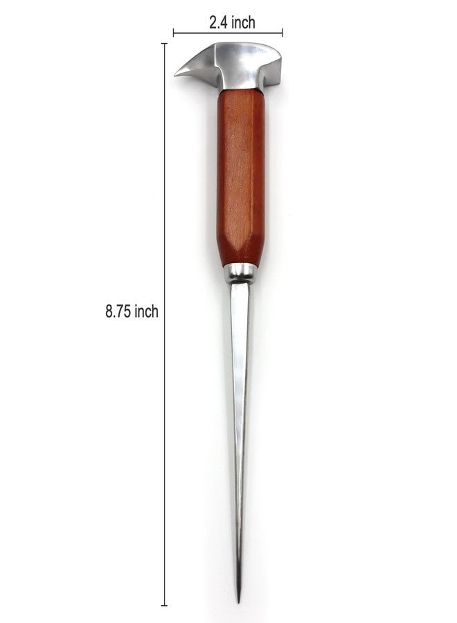 Gihunk Ice Pick Stainless Steel, Ice Picks for Breaking Ice, Ice Pick with Wood Handle, Ice Picks for Kitchen, Bars, Bartender, Best Ice Carving Tools (long) - Image 4
