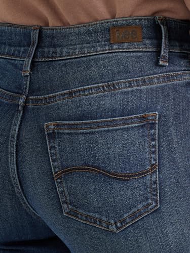 LEE جينز لي للنساء بتقنية الراحة الفائقة مع حركة مرنة بساق مستقيم لون رويال تشاكرا 10 متوسط - Image 3