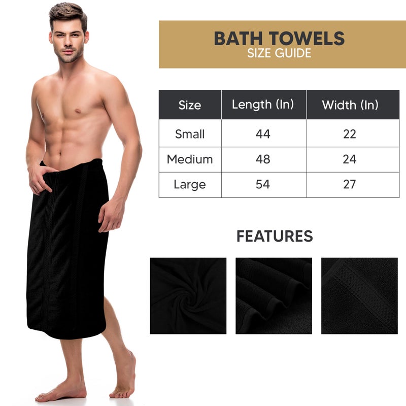 Utopia Towels 4 Pack Premium Bath Towels Set, 27 by 54 Inches, 100% Ring Spun Cotton 600GSM, Lightweight and Highly Absorbent Quick Drying Towels, Perfect for Daily Use, Black - Image 2