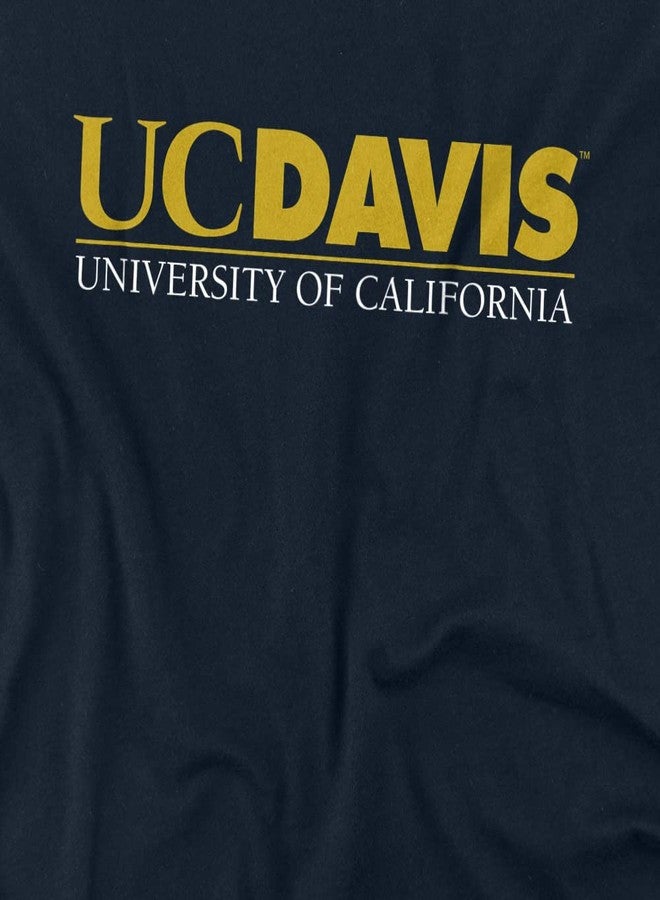 LOGOVISION University of California, Davis Official Secondary Institutional Unisex Adult T Shirt,Navy, Medium - Image 2