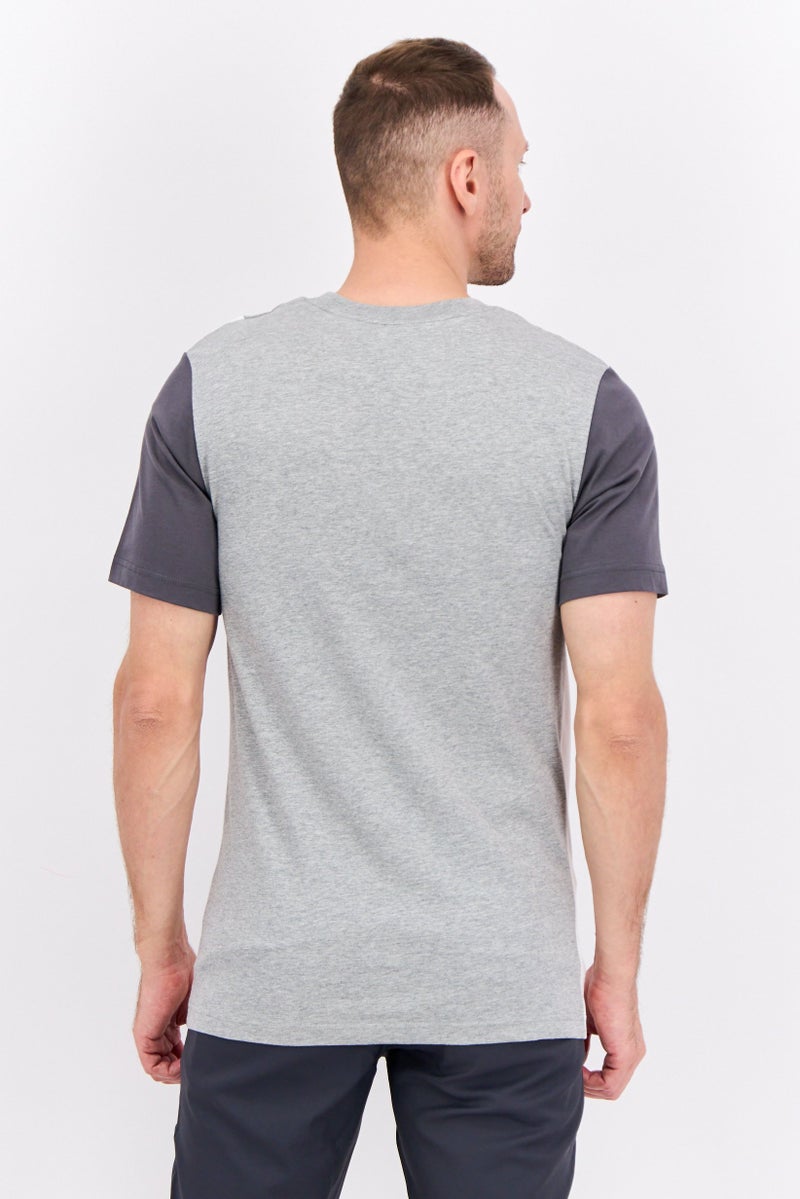 Nike Men Sportswear Fit Short Sleeves Outdoor T-Shirt, Grey - Image 3