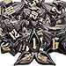 ARUOHHA DND Metal Dice Set Black Leaf Gold Numbers Design Polyhedral Dice with Box 7PCS D and D Dice RPG Role Playing Games D20 D12 D10 D8 D6 - Image 2