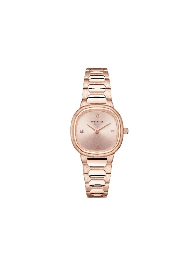 روزفيلد ساعة Rosefield Gaia XS Rose Gold Sunray Roman Indexes Rose Gold