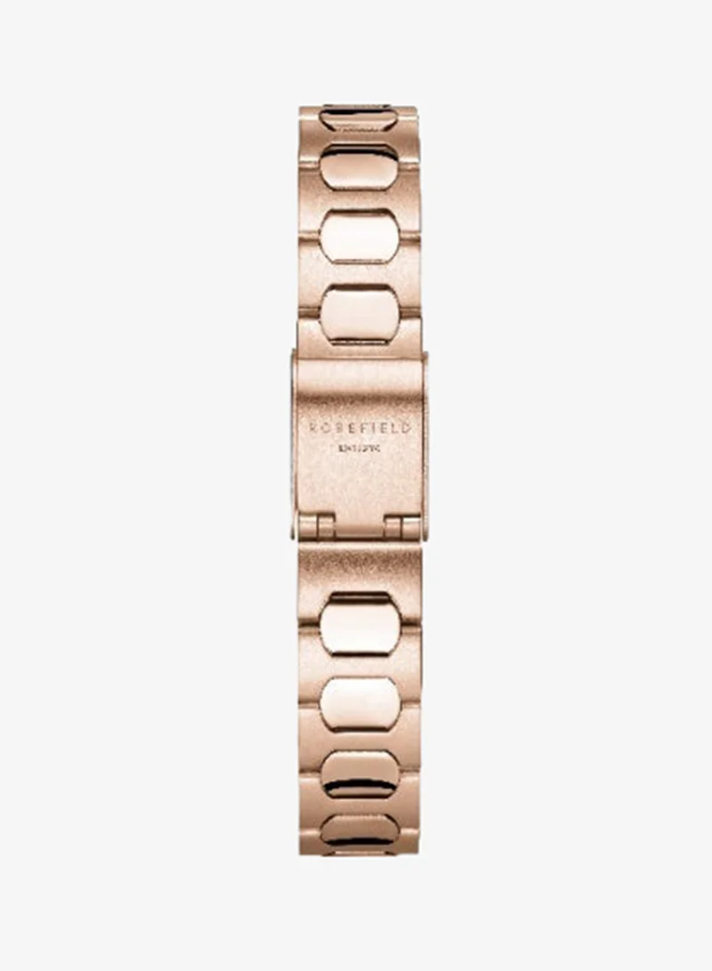 Rosefield  Women's Gaia XS Cushion Analogue Watch, Rose Gold Sunray Dial, Rose Gold Steel Bracelet for Women | Best Price UAE