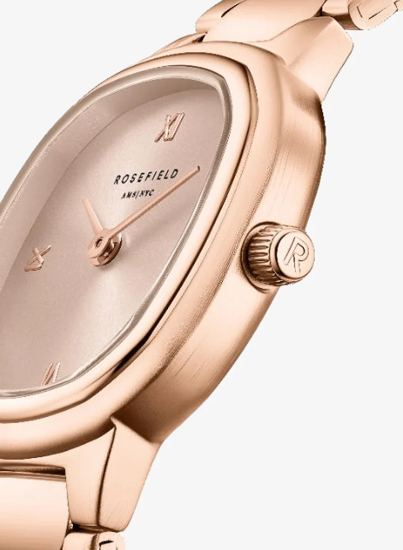Rosefield Rosefield Gaia XS Rose Gold Sunray Roman Indexes Rose Gold Watch