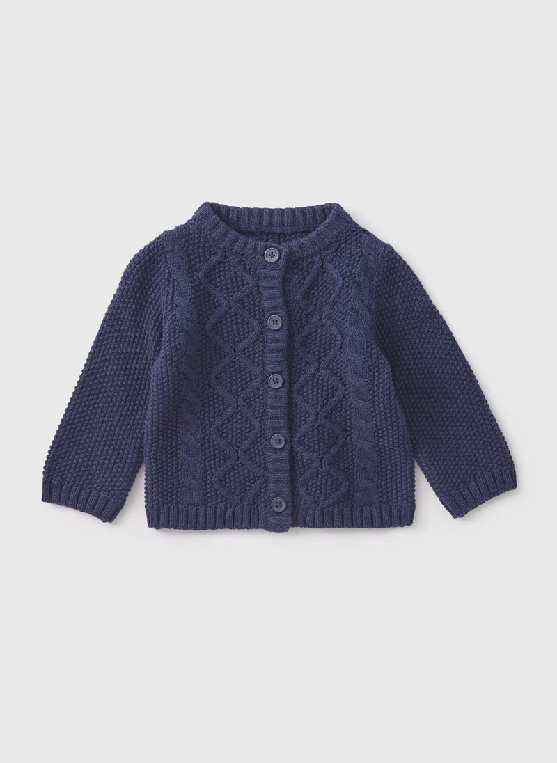 Matalan Baby Navy Knitted Cardigan