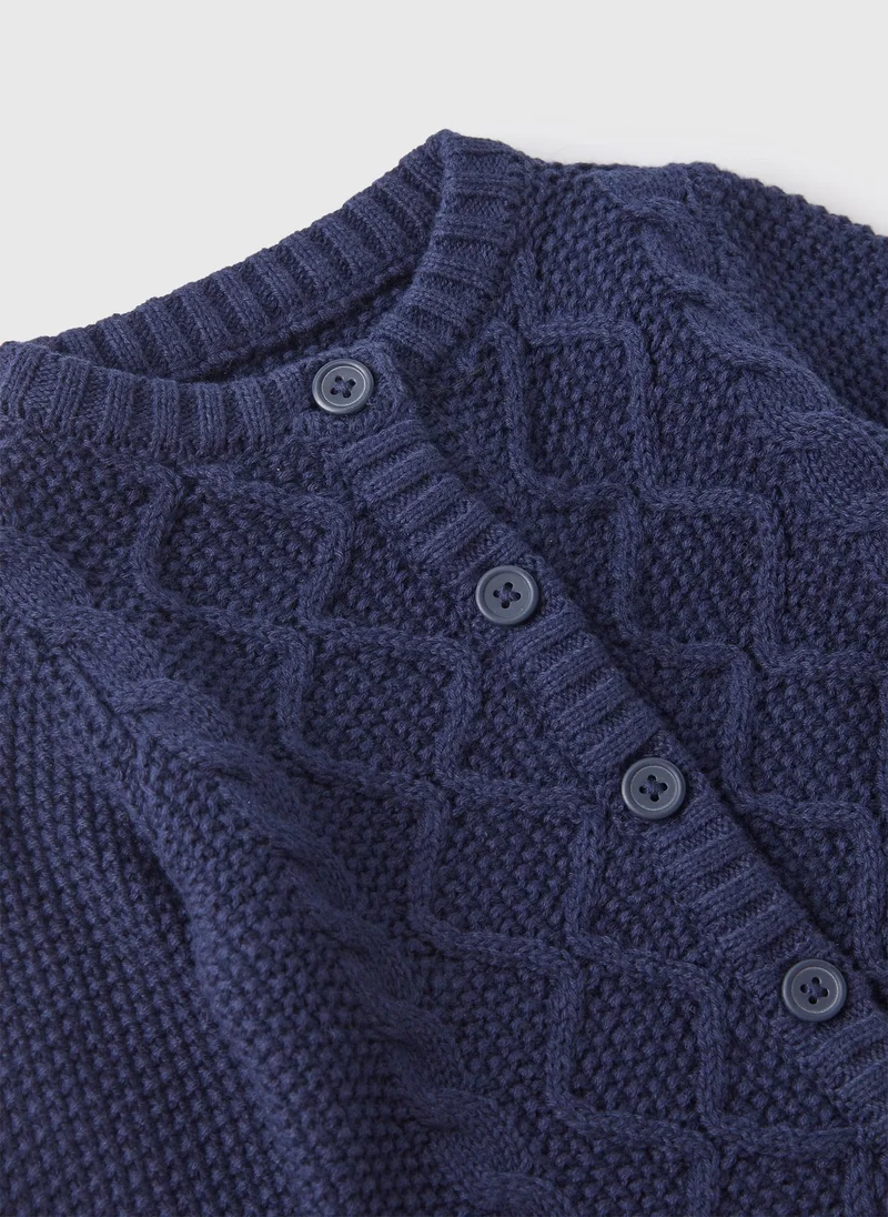 Matalan Baby Navy Knitted Cardigan