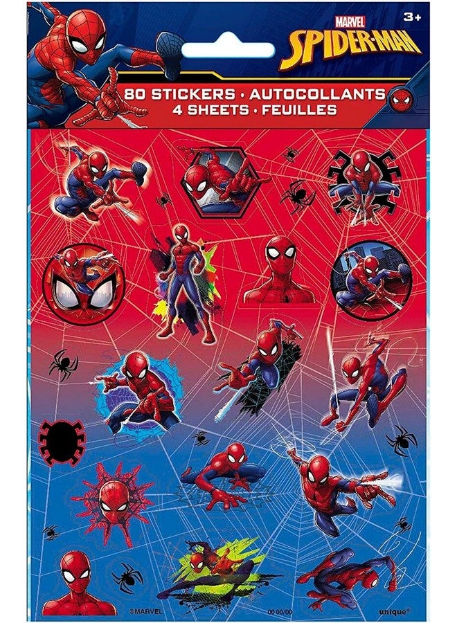 Unique Spiderman Sticker Sheets ; Assorted Designs ; 4 Pcs - Image 3