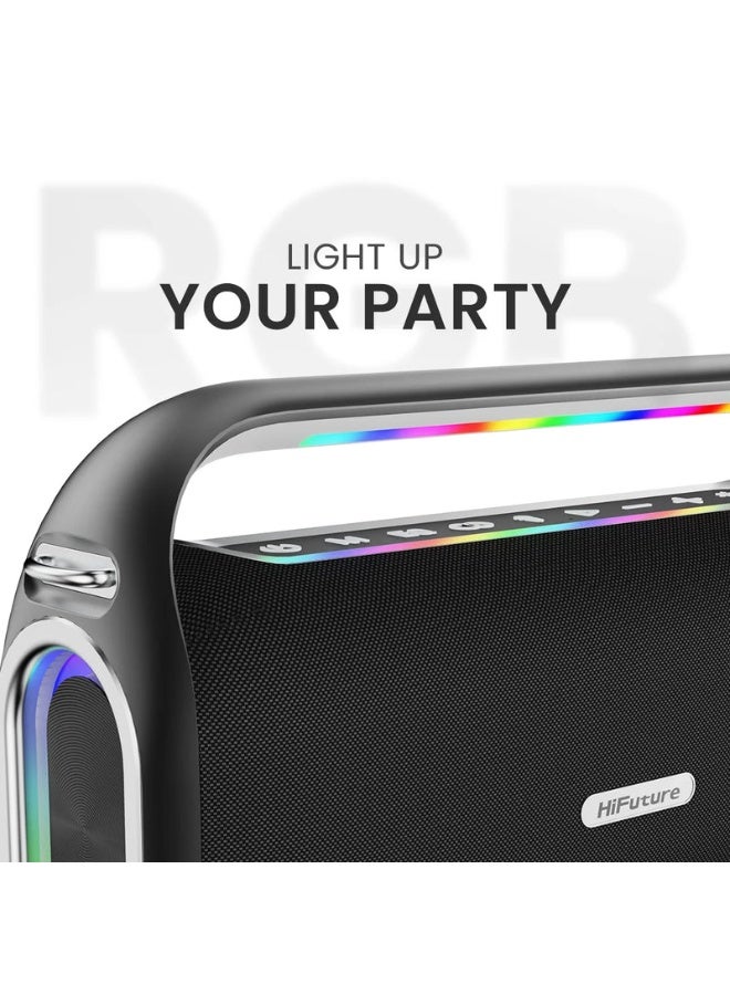 HiFuture MusicBox300 150 W Portable Bluetooth Speaker | Deep Bass | 360° Surround Sound | Long Playtime | Waterproof Design - Image 2