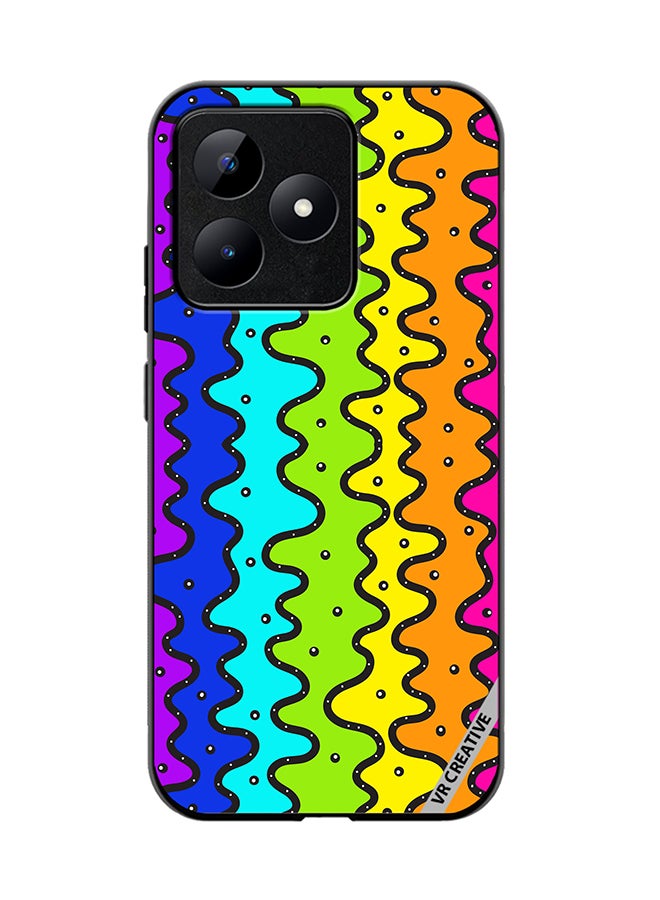 VR CREATIVE Protective Case Cover For Realme C53 Color Strip Design Multicolour - Image 1