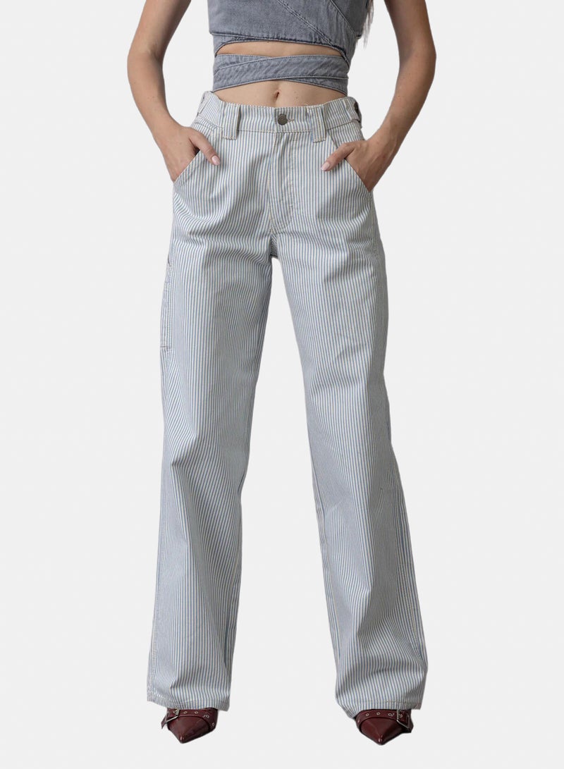 Stache Pinstriped Jeans - Image 1