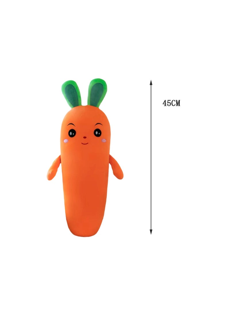 45 CM Cute Carrot Plush Toy Soft Stuffed Creativity Doll For Girls And Boys All Ages Gift - Image 2
