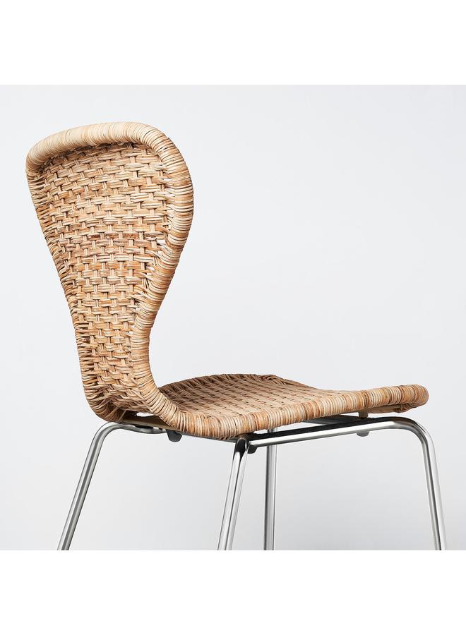 Zaboon Chair, Handmade Rattan/Sefast Chrome-Plated - Image 3