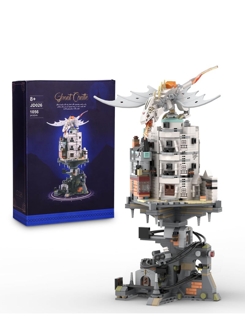 Harry Castle Potter Gringotts Bank Building Set, 1056 PCS Harry Potter Castle, Diagon Alley Architecture Model Collection Display, Compatible with Lego, Ideas Gift Building Toy for Adults Kids - Image 1
