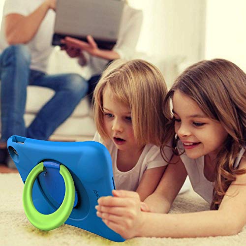 NLR FUN Kids EVA Case for iPad | Multi-Direction Stable Stand | Compatible with 10.2-Inch iPad 2021/2020/2019 (9th/8th/7th Generation) (Pink+Blue) - Image 5