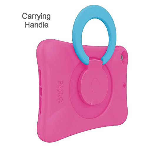 NLR FUN Kids EVA Case for iPad | Multi-Direction Stable Stand | Compatible with 10.2-Inch iPad 2021/2020/2019 (9th/8th/7th Generation) (Pink+Blue) - Image 4