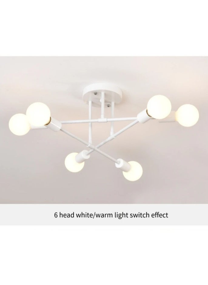 Generic 6 Heads Modern Ceiling Chandelier Restaurant Dining Sitting Room Hanging Lamp Iron Nordic Home Decor Lighting Fixture  - Image 3