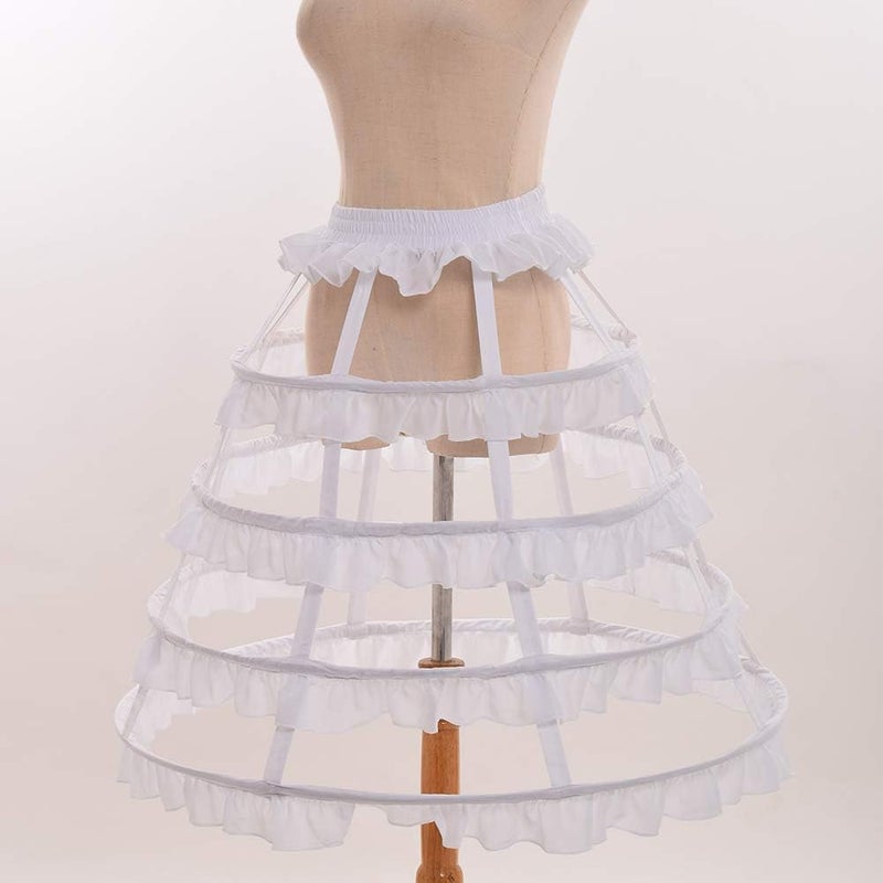GRACEART Victorian Dress Pannier Hoop Skirt Bustle Cage Skirt - Image 4