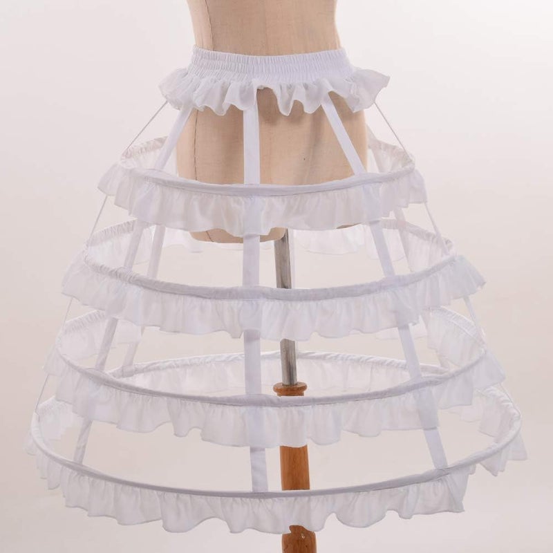 GRACEART Victorian Dress Pannier Hoop Skirt Bustle Cage Skirt - Image 5