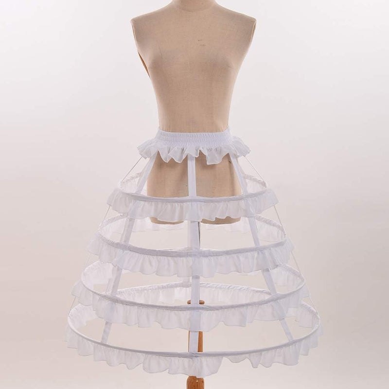 GRACEART Victorian Dress Pannier Hoop Skirt Bustle Cage Skirt - Image 2