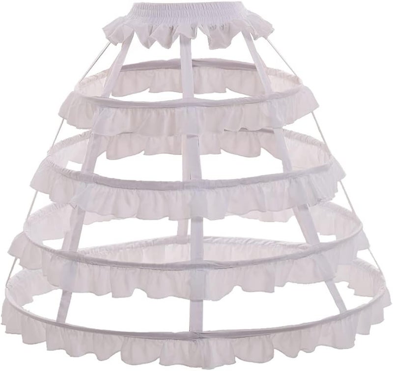 GRACEART Victorian Dress Pannier Hoop Skirt Bustle Cage Skirt - Image 1