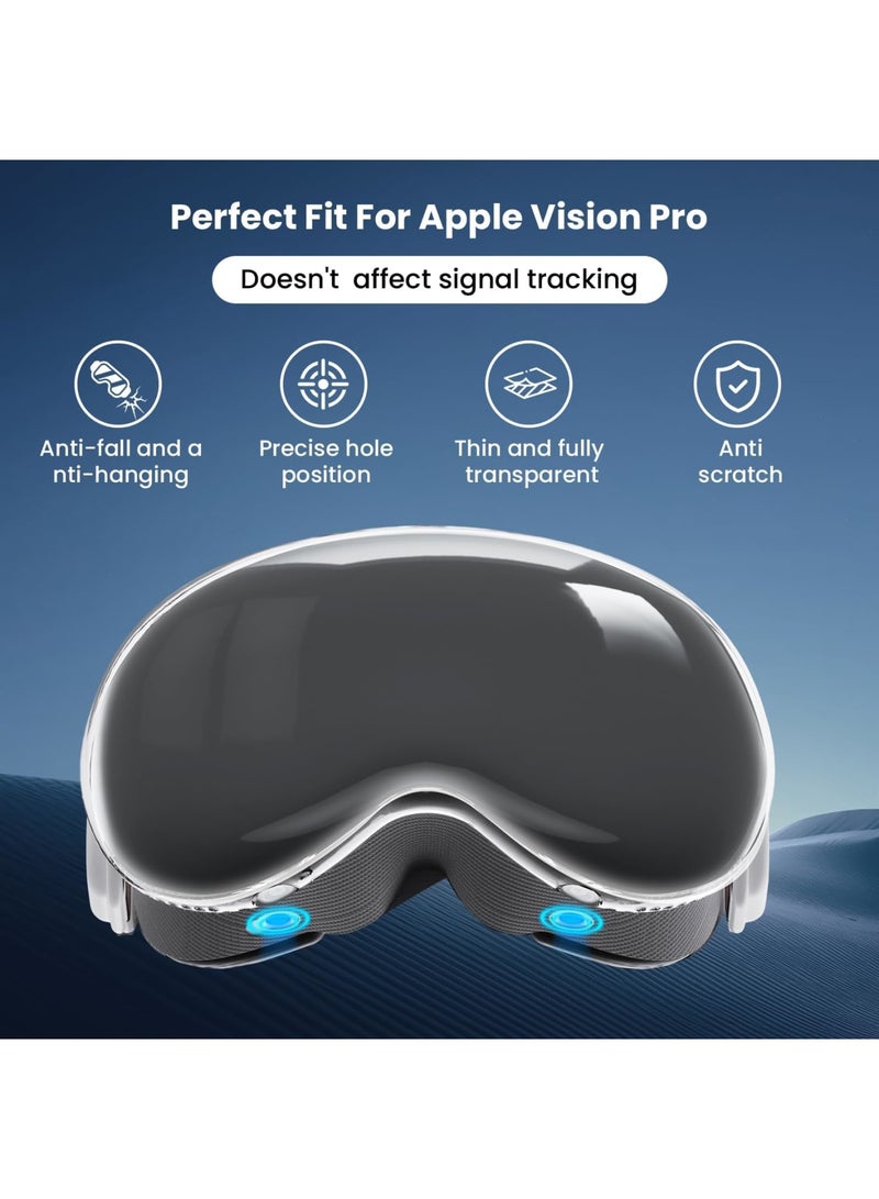 Barakah Compatible with Apple Vision Pro Case & Protective Cover - TPU Protective Cover for Vision Pro VR Headset Accessories, Ultimate Defense with Style, Crystal Clear, Slim Fit, Shockproof(Transparent) - Image 4