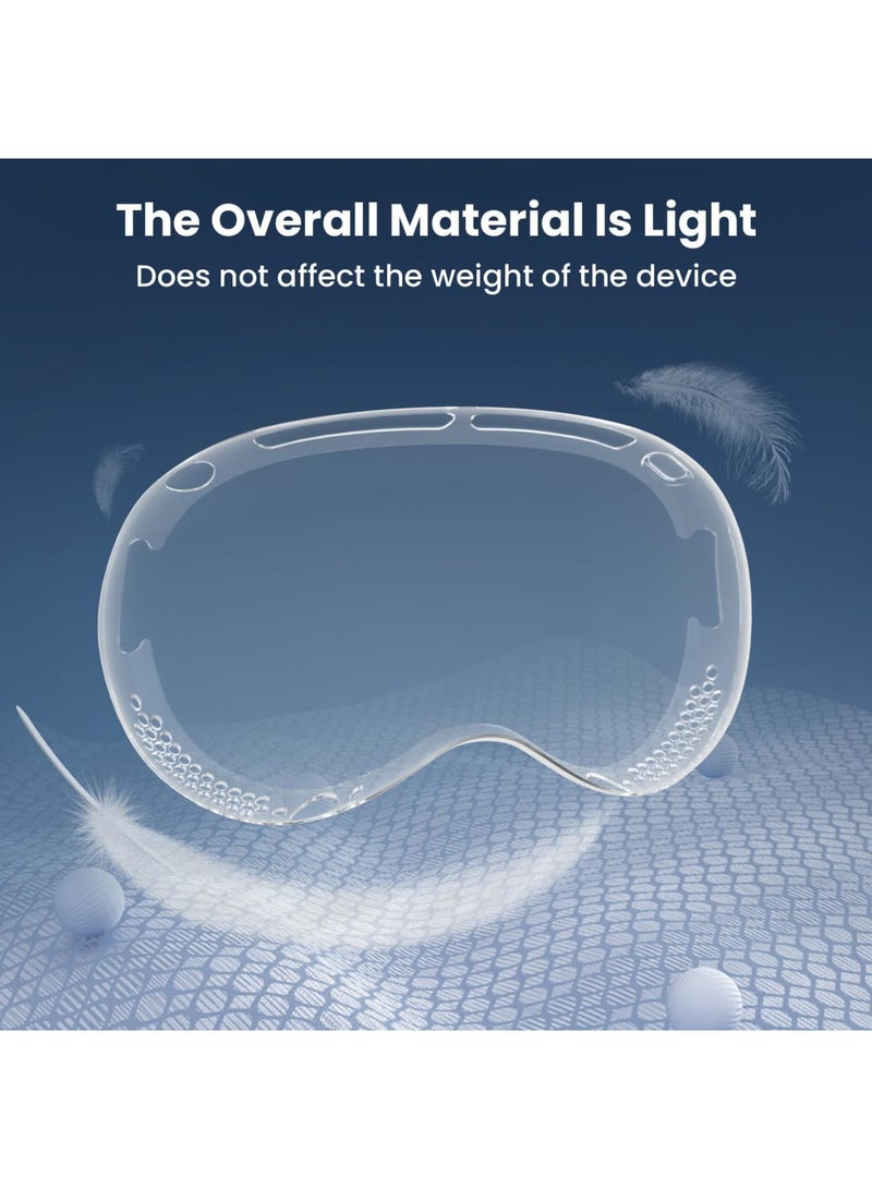 Barakah Compatible with Apple Vision Pro Case & Protective Cover - TPU Protective Cover for Vision Pro VR Headset Accessories, Ultimate Defense with Style, Crystal Clear, Slim Fit, Shockproof(Transparent) - Image 3