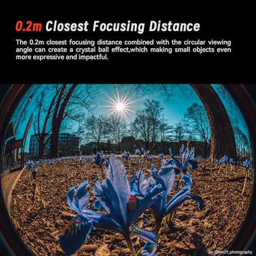 AstrHori 6.5mm F2.0 APS-C 192° Ultra Wide Circular Fisheye Lens Manual Focus Lens for Fuji X Mount Mirrorless Cameras X-E1,X-E2,X-E3,X-H1,X-T1,X-T10,X-T2,X-T3,X-T4,X-T20,X-T30,X-A10,X-A2,X-A3 - Image 4