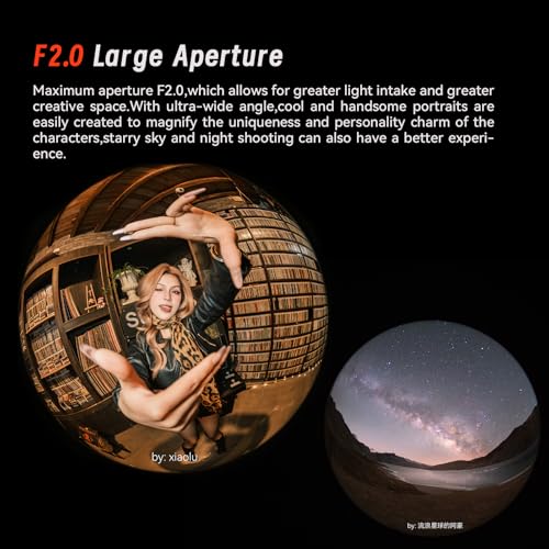 AstrHori 6.5mm F2.0 APS-C 192° Ultra Wide Circular Fisheye Lens Manual Focus Lens for Fuji X Mount Mirrorless Cameras X-E1,X-E2,X-E3,X-H1,X-T1,X-T10,X-T2,X-T3,X-T4,X-T20,X-T30,X-A10,X-A2,X-A3 - Image 3