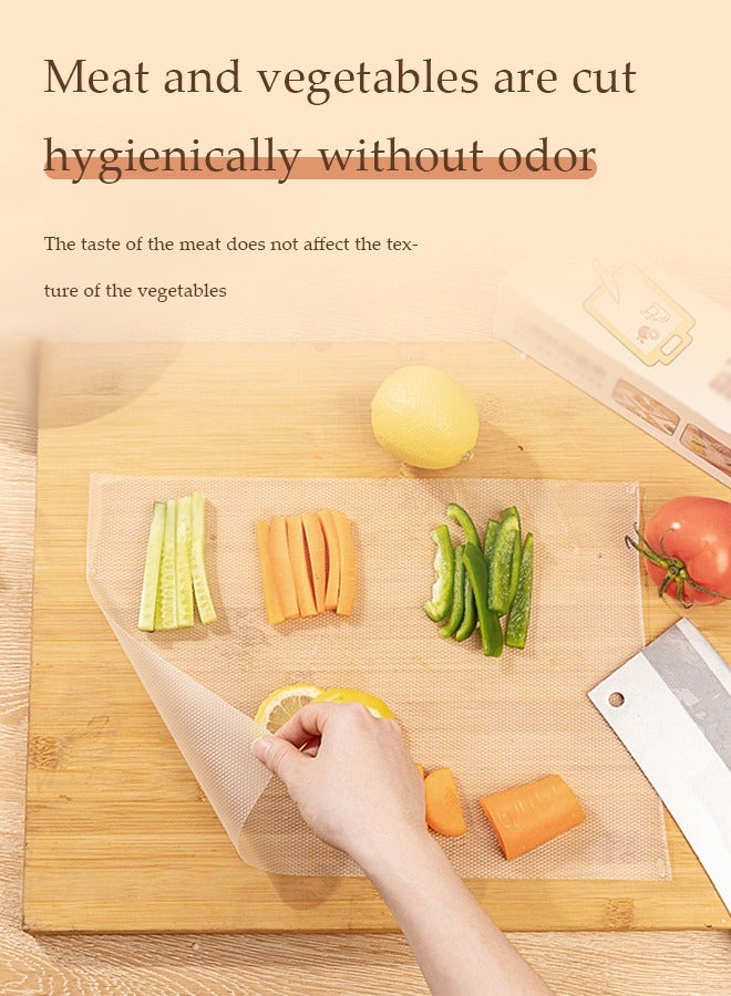 DUNISO Disposable cutting board, plastic antibacterial cutting pad with built in sliding cutter, suitable for kitchen, barbecue, camping, travel, 24 * 300cm  - Image 5