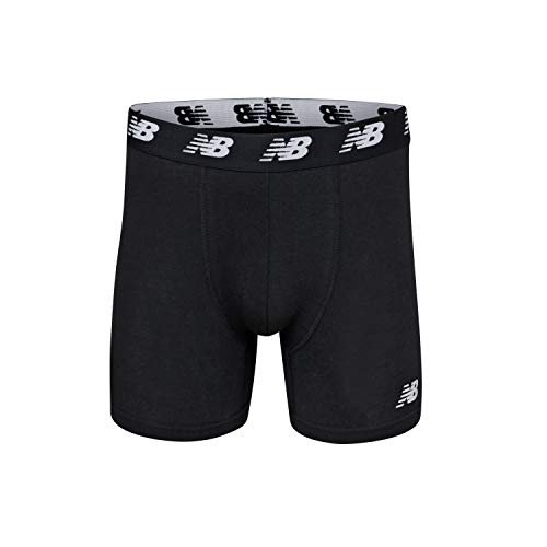 New Balance Men's No-Fly Cotton Performance Boxer Briefs 5 Inch Inseam (4 Pack of Men's Underwear) - Image 2